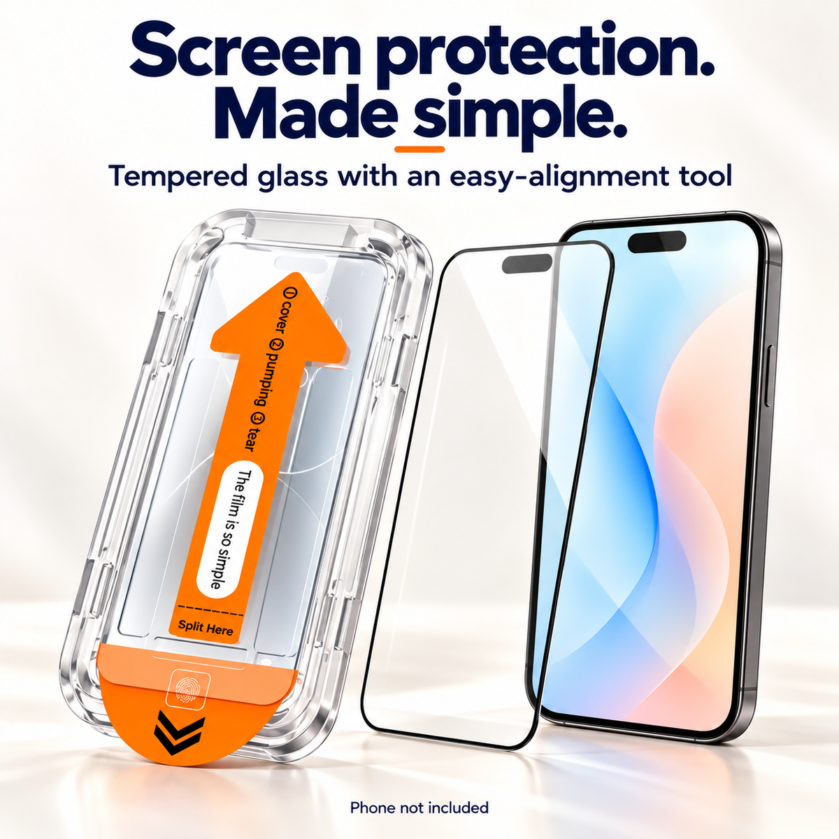 EasyFit Tempered Glass Screen Protector for iPhone – Easy Installation Kit