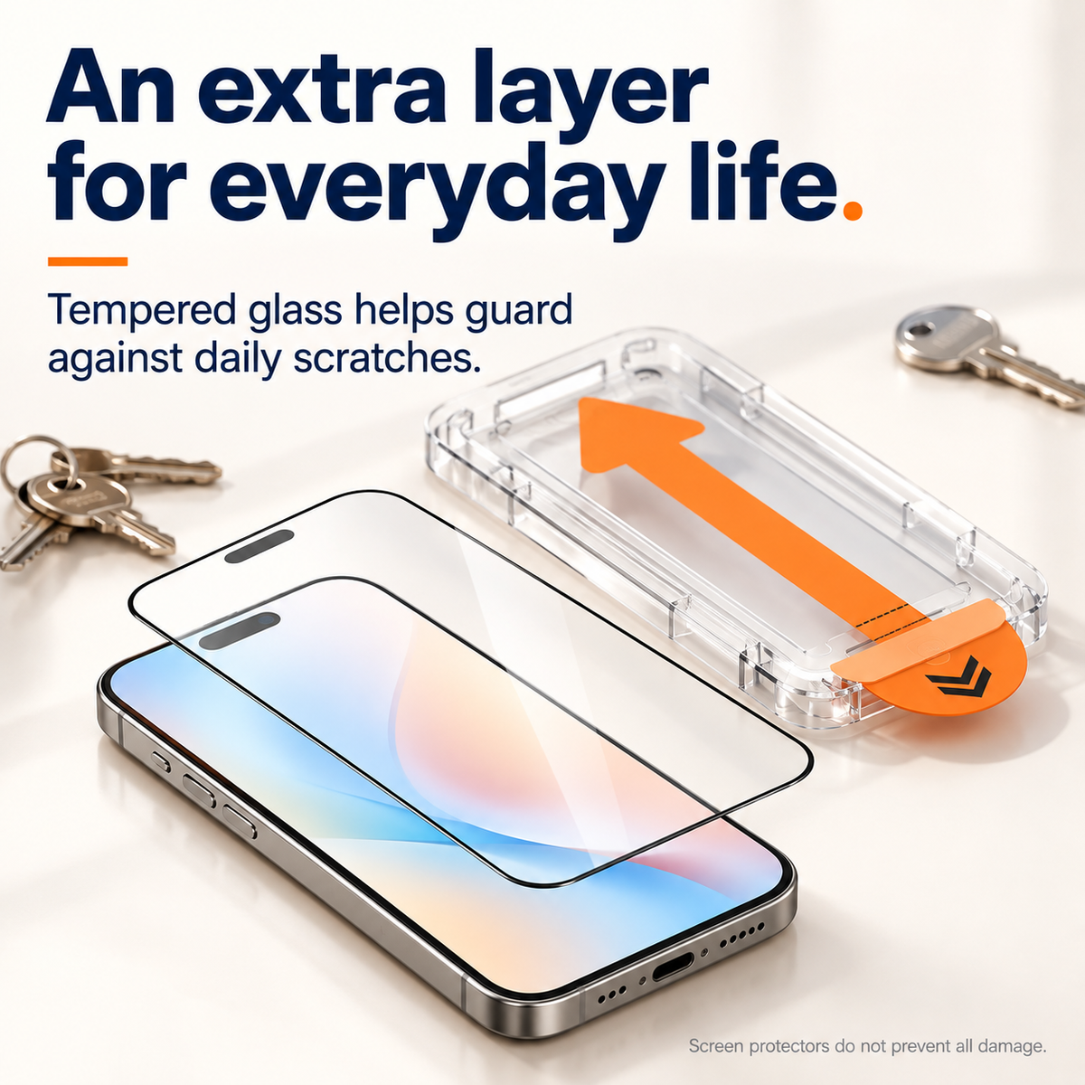 EasyFit Tempered Glass Screen Protector for iPhone – Easy Installation Kit